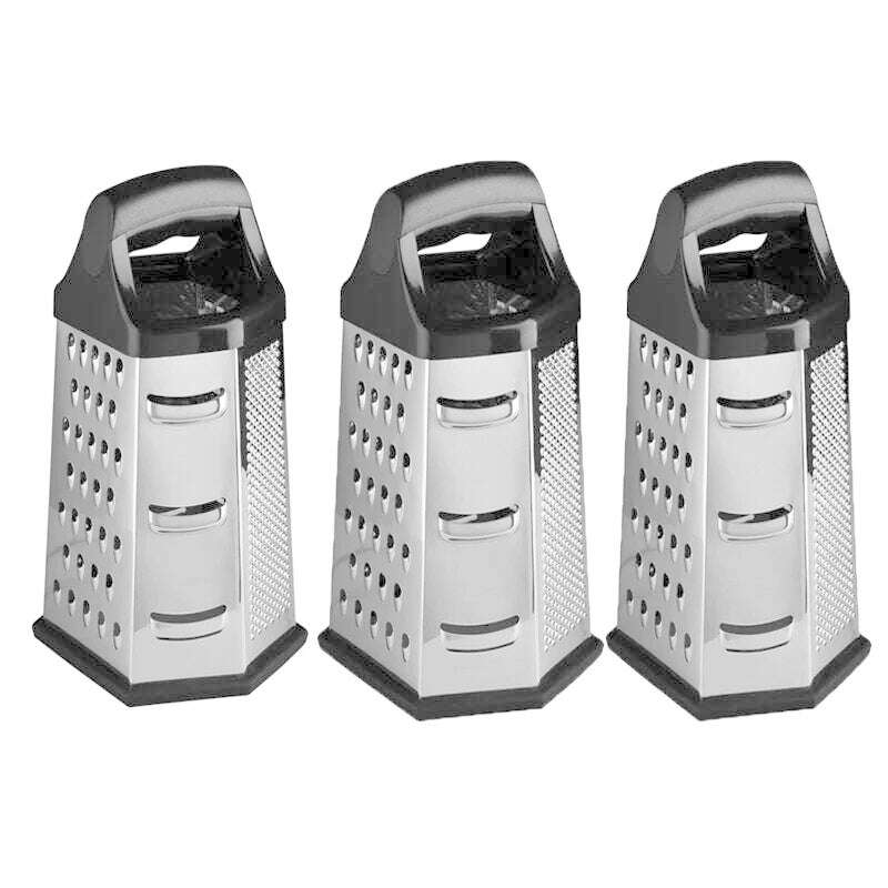 Multifunctional Vegetables Box Grater Stainless Steel 6 Sides Slicer Shredders Manual Cheese Potato Graters Kitchen Accessories - KIMLUD