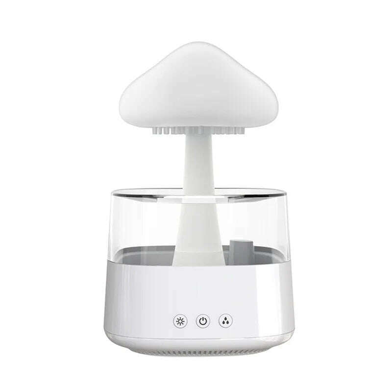 KIMLUD, Mushroom Rain Air Humidifier Electric Aroma Diffuser Rain Cloud Smell Distributor Relax Water Drops Sounds Colorful Night Lights, 1, KIMLUD APPAREL - Womens Clothes