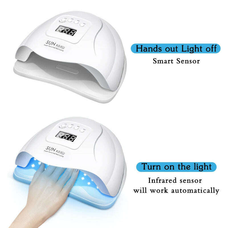 KIMLUD, Nail Dryer LED Nail Lamp UV Lamp for Curing All Gel Nail Polish With Motion Sensing Manicure Pedicure Salon Tool, KIMLUD Womens Clothes