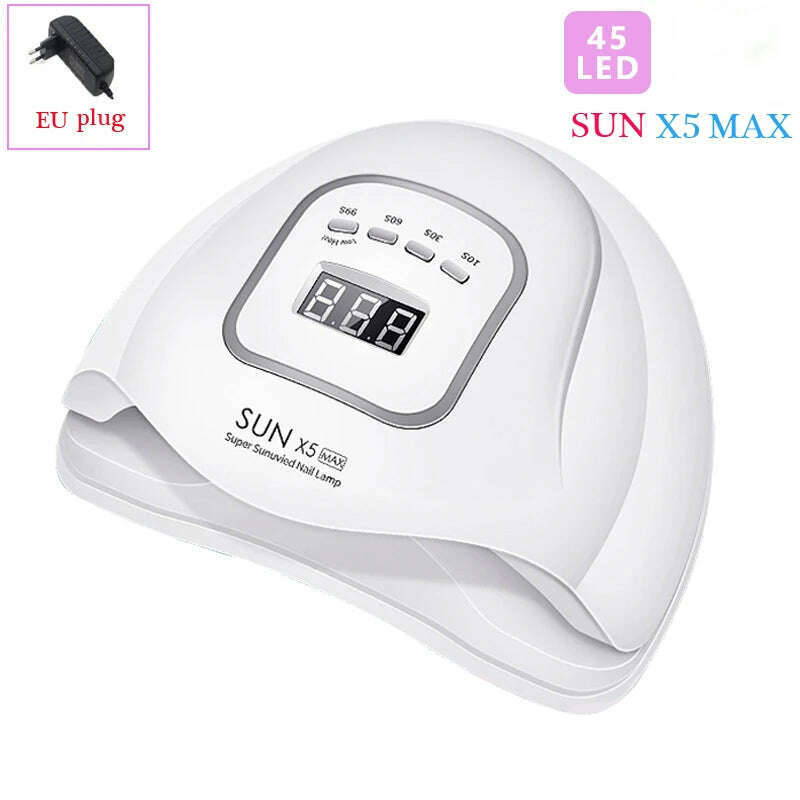 KIMLUD, Nail Dryer LED Nail Lamp UV Lamp for Curing All Gel Nail Polish With Motion Sensing Manicure Pedicure Salon Tool, X5 Max 90W, KIMLUD APPAREL - Womens Clothes