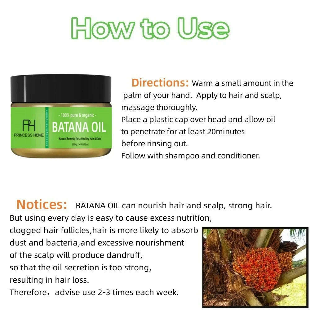 KIMLUD, Natural Batana Hair Growth Oil For Women 100% Pure Batana Oil Hair Growth Oil Hair Regrowth Baldness Oil Hair Loss Treatment, KIMLUD Womens Clothes