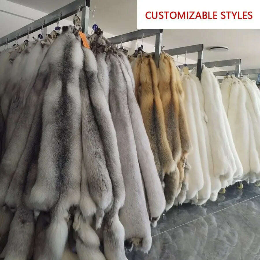 Natural Fox Fur Clothes Real Fox Fur Coat Winter Men Big Large Suit Collar Warm Thick Best Selling Styles - KIMLUD