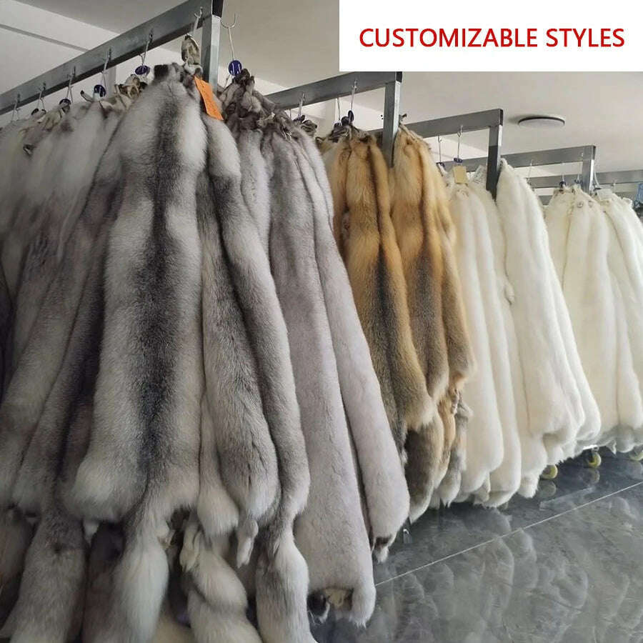 KIMLUD, Natural Fox Fur Clothes Real Fox Fur Coat  Winter Men Big Large Suit Collar Warm Thick Best Selling Styles, Customizable styles / M-BUST-110CM, KIMLUD APPAREL - Womens Clothes