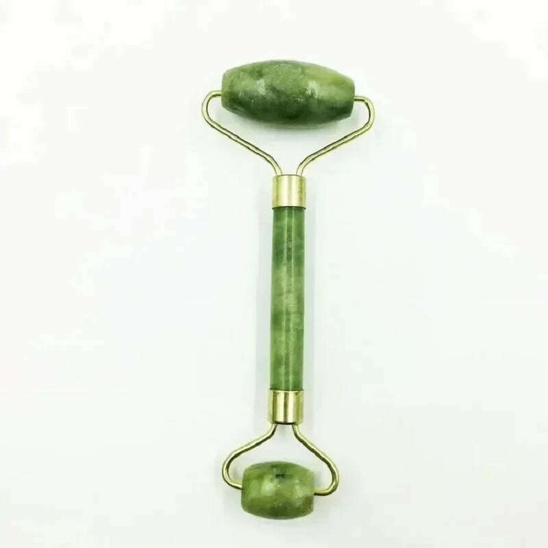 Natural Jade Roller Massager Facial Roller Jade Stone Liftting Anti-wrinkle Body SPA Scraping Beauty Skin Care Tool - KIMLUD