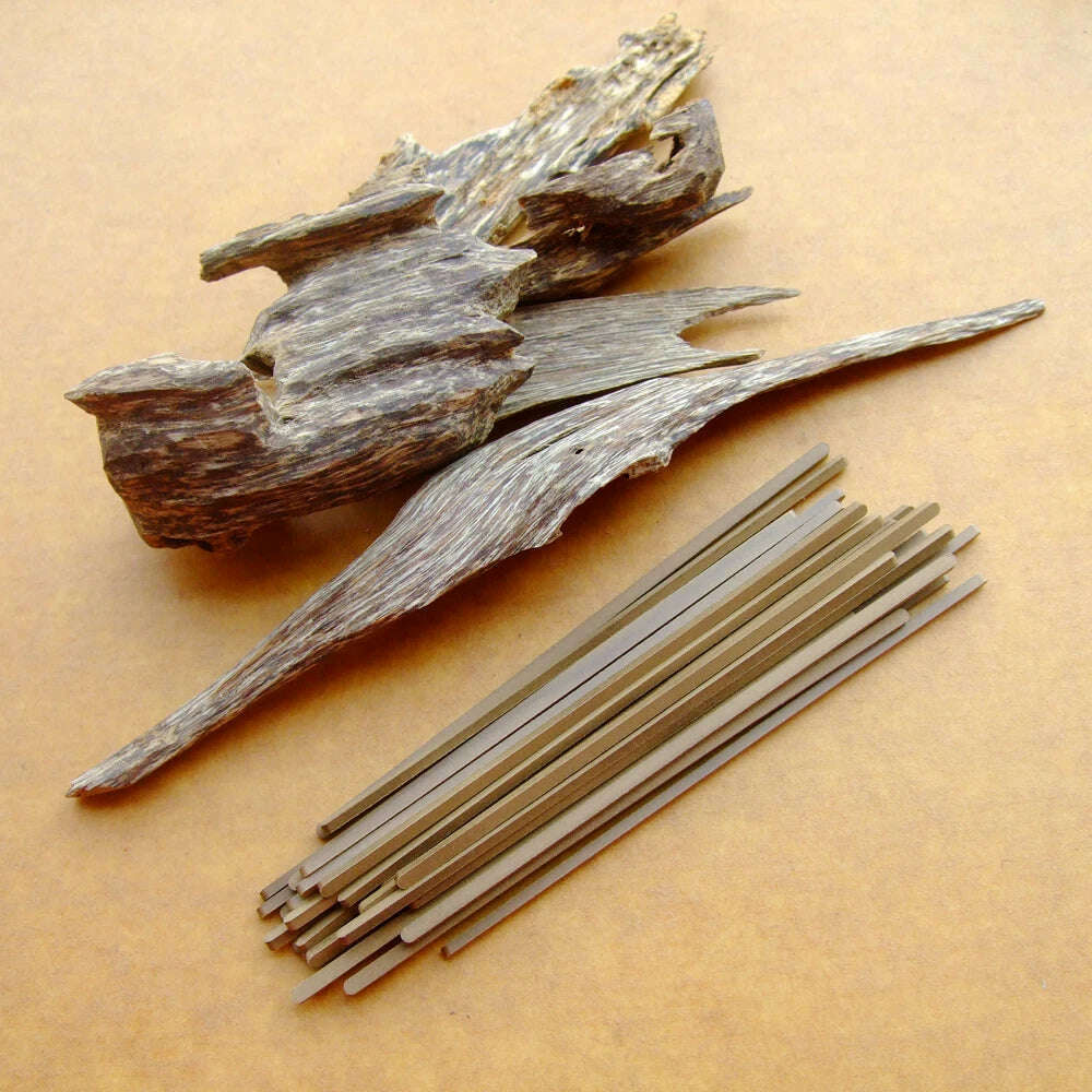 Natural Vietnam 7A Pure Oud Incense Stick 30pcs Square Aquilaria Sticks Incense For Aromatherapy Scent Rich - KIMLUD