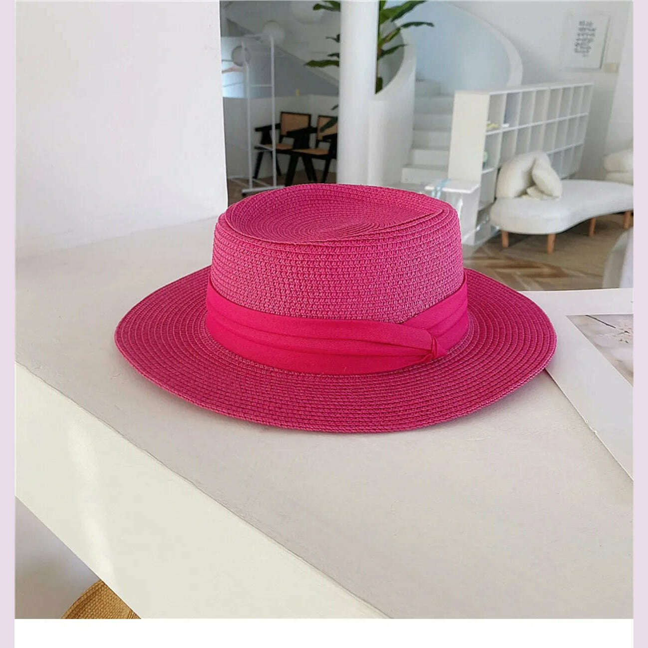 KIMLUD, Net celebrity sun-shading flat straw hat women summer fedora hat travel on the beach and beach vacation sunscreen hat панама, 18 / China / 56-58cm, KIMLUD APPAREL - Womens Clothes