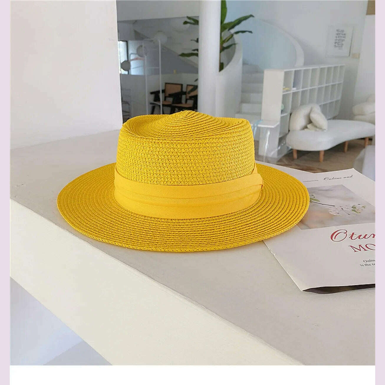 KIMLUD, Net celebrity sun-shading flat straw hat women summer fedora hat travel on the beach and beach vacation sunscreen hat панама, 16 / China / 56-58cm, KIMLUD APPAREL - Womens Clothes