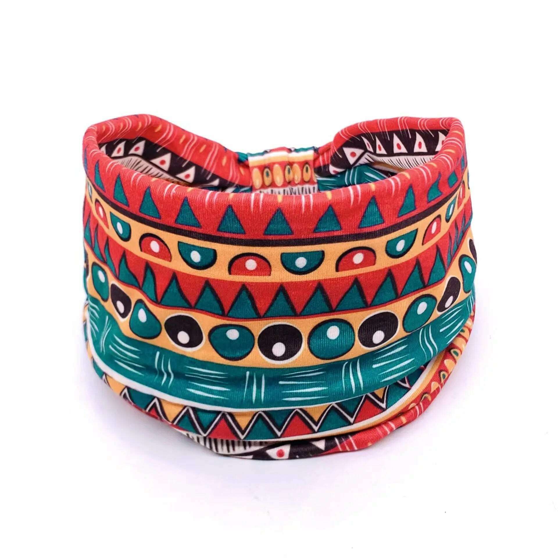 KIMLUD, New African Pattern Print Wide Headband for Women Twist Style Hair Bandanas Head Wrap Elastic  Headwear Turban Girls Accessories, 26, KIMLUD APPAREL - Womens Clothes