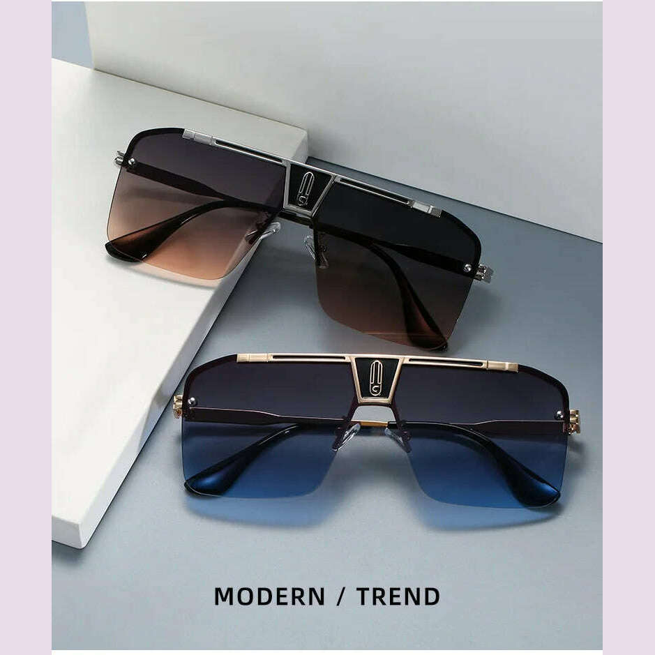 KIMLUD, New Arrival Brand Design Gentleman Sun Glasses With Large Square Frames Stylish With Sophisticated And Tasteful Sunglasses Men, KIMLUD Womens Clothes