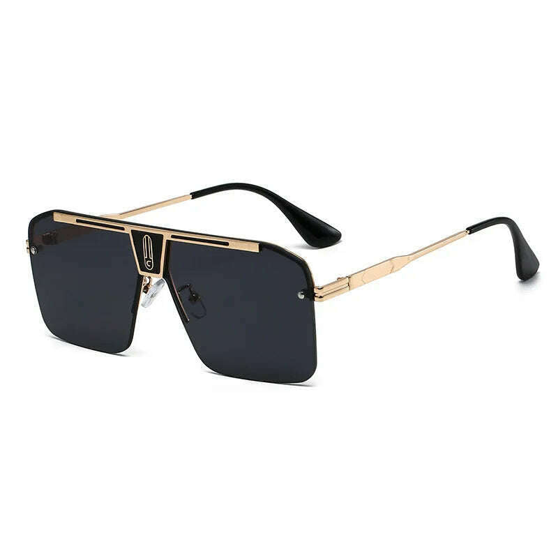 KIMLUD, New Arrival Brand Design Gentleman Sun Glasses With Large Square Frames Stylish With Sophisticated And Tasteful Sunglasses Men, C1 / CHINA / Other, KIMLUD APPAREL - Womens Clothes