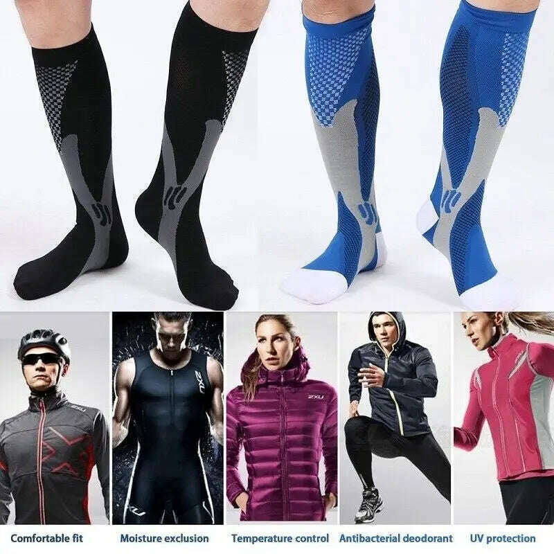 KIMLUD, New Arrival Stockings Compression Golf Sport Socks Medical Nursing Stockings Prevent Varicose Veins Socks Fit For Rugby Socks, KIMLUD Womens Clothes