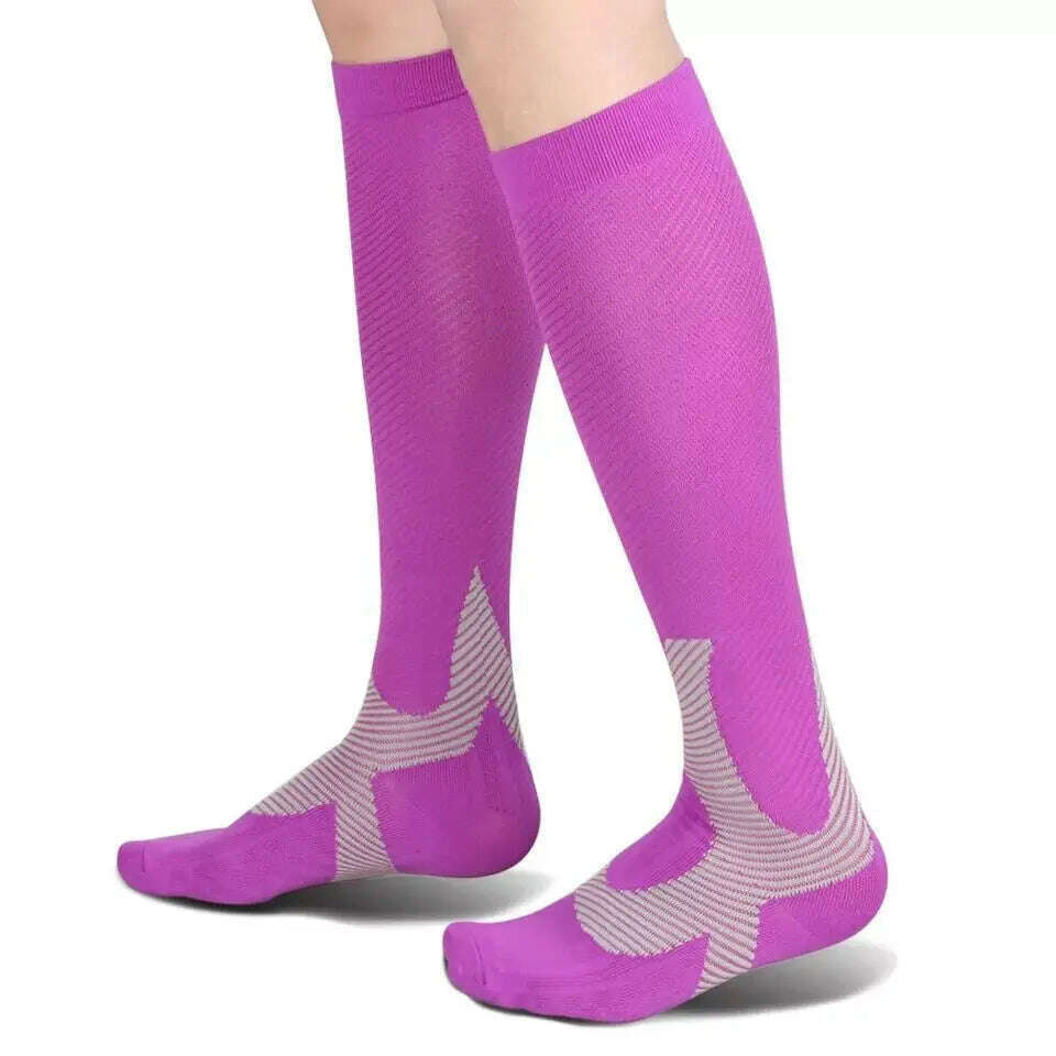 KIMLUD, New Arrival Stockings Compression Golf Sport Socks Medical Nursing Stockings Prevent Varicose Veins Socks Fit For Rugby Socks, KIMLUD Womens Clothes