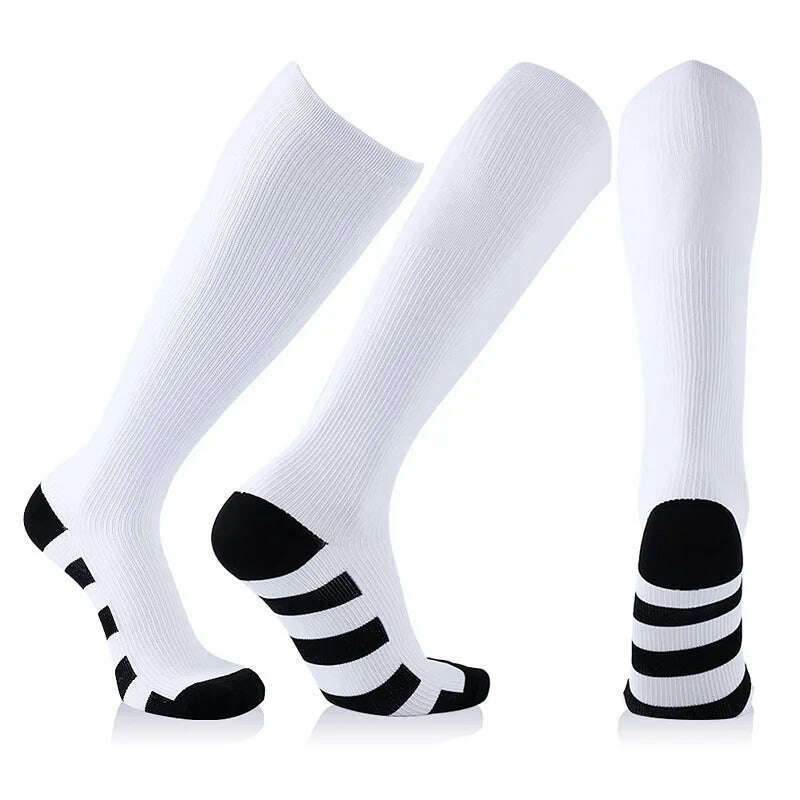 KIMLUD, New Arrival Stockings Compression Golf Sport Socks Medical Nursing Stockings Prevent Varicose Veins Socks Fit For Rugby Socks, YS102-White / S-M EU 35-41, KIMLUD APPAREL - Womens Clothes