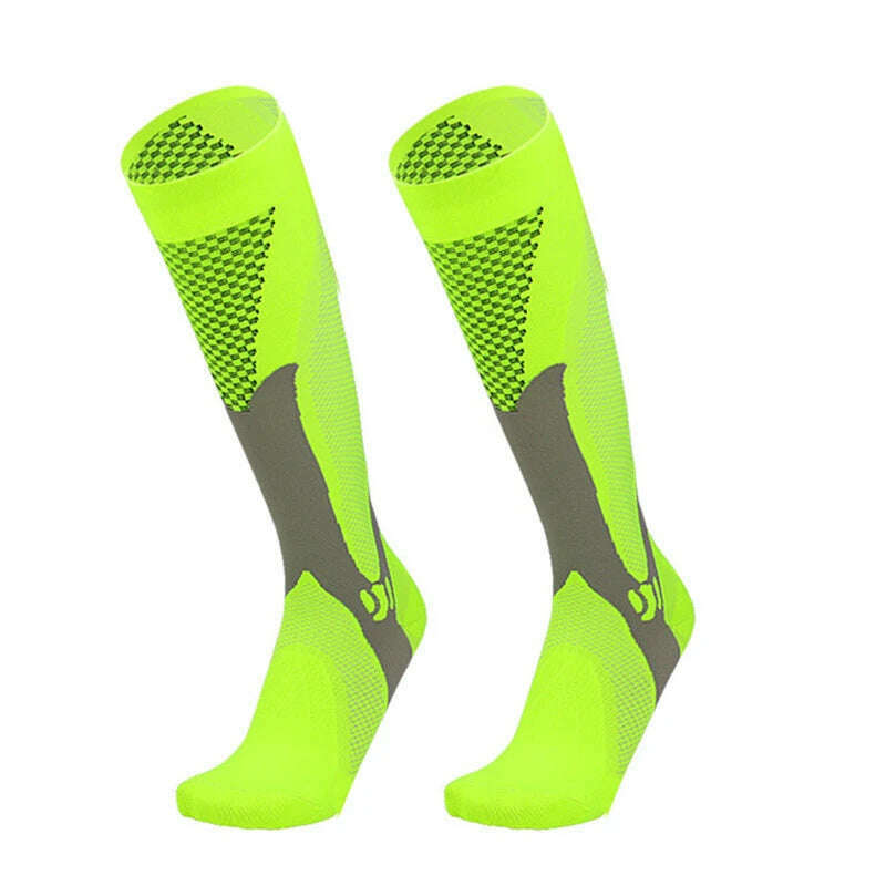 KIMLUD, New Arrival Stockings Compression Golf Sport Socks Medical Nursing Stockings Prevent Varicose Veins Socks Fit For Rugby Socks, YSZ02-Green / L-XL EU 41-45, KIMLUD APPAREL - Womens Clothes