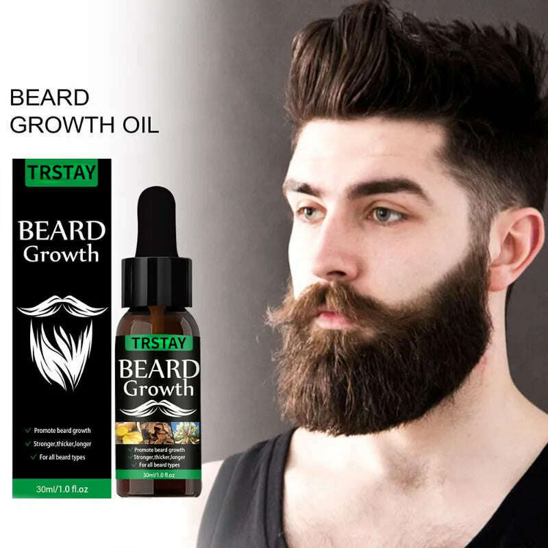 KIMLUD, NEW Beard Hair Growth Essential Oil Anti Hair Loss Product Natural Mustache Regrowth Oil for Men Nourishing Beard Care Roller, 5ml, KIMLUD APPAREL - Womens Clothes