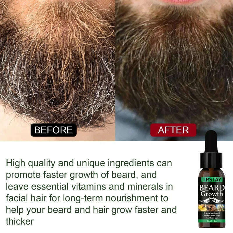 KIMLUD, NEW Beard Hair Growth Essential Oil Anti Hair Loss Product Natural Mustache Regrowth Oil for Men Nourishing Beard Care Roller, KIMLUD Womens Clothes