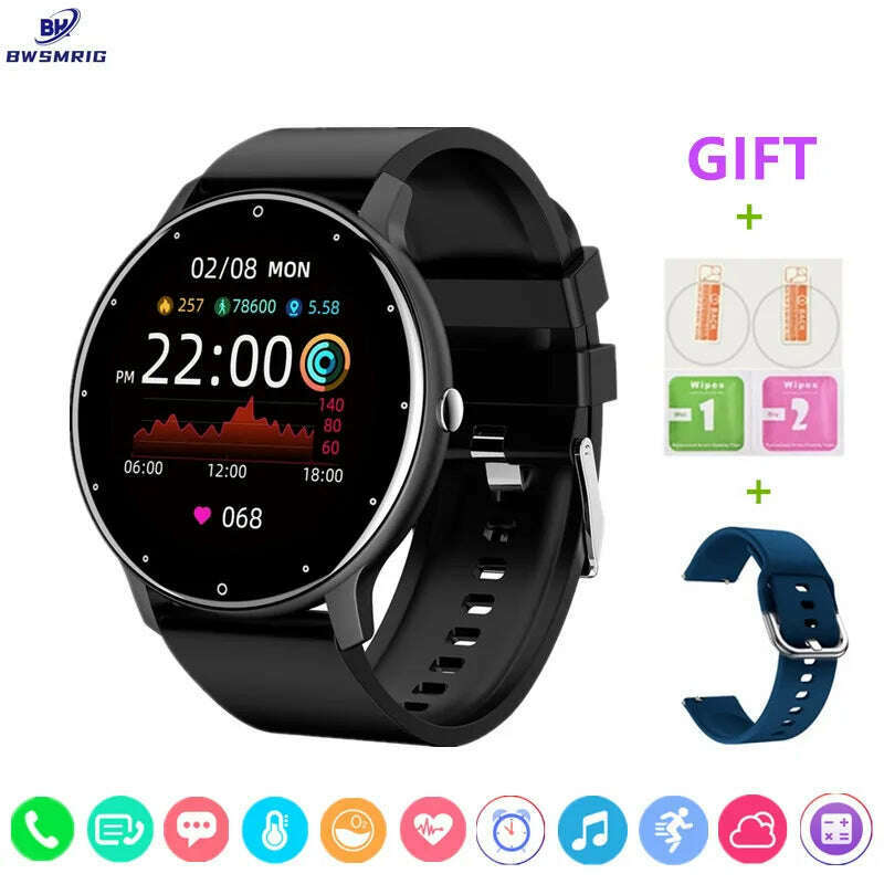 KIMLUD, New Bluetooth Call Smart Watch Men Fitness Tracker Heart Rate Sleep Monitoring Sport Waterproof Smartwatch Women For Android IOS, KIMLUD Womens Clothes