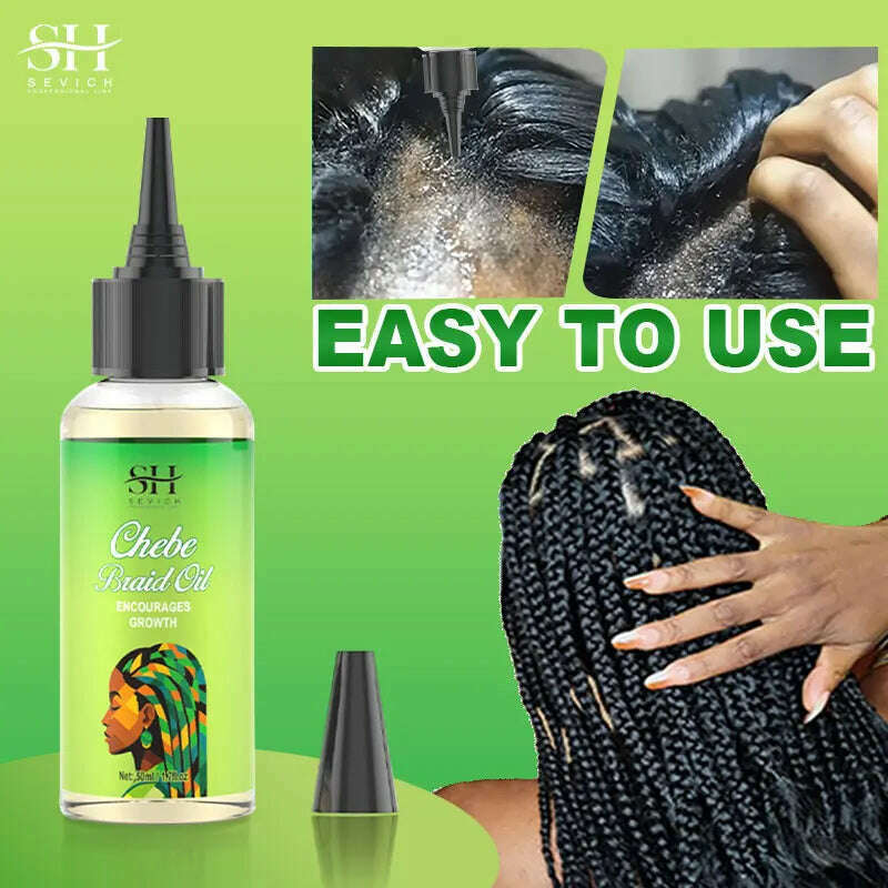 New Chebe Braid Hair Growth Oil African Fast Hair Strengthener Anti Hair Loss Treatment Products Braid Anti Breaking Hair Care - KIMLUD