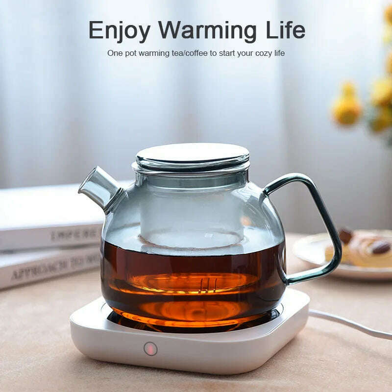 KIMLUD, New Coffee Mug Warmer for Milk Tea Teapot Electric Heating Cup Plate High Temperature 80 Degree Celsius for Home Office Desk Use, KIMLUD Womens Clothes