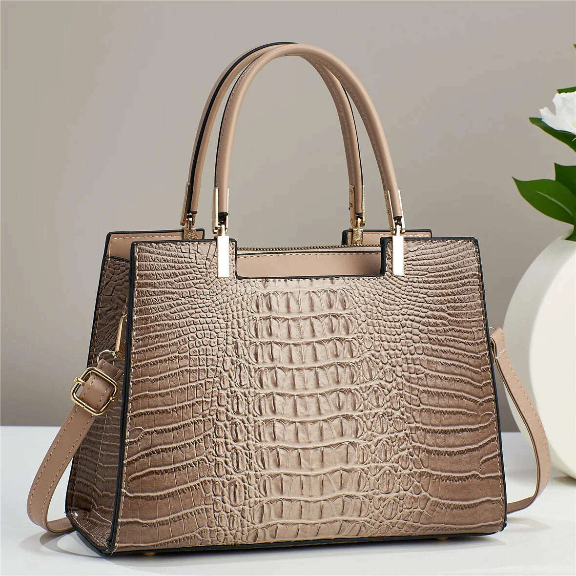 KIMLUD, New Fashion Embossed Women's Handbag Large Capacity Versatile Style Women's Bag Work Travel Gift Women's Shoulder Crossbody Bag, photo color 3 / 30x12x22cm, KIMLUD APPAREL - Womens Clothes