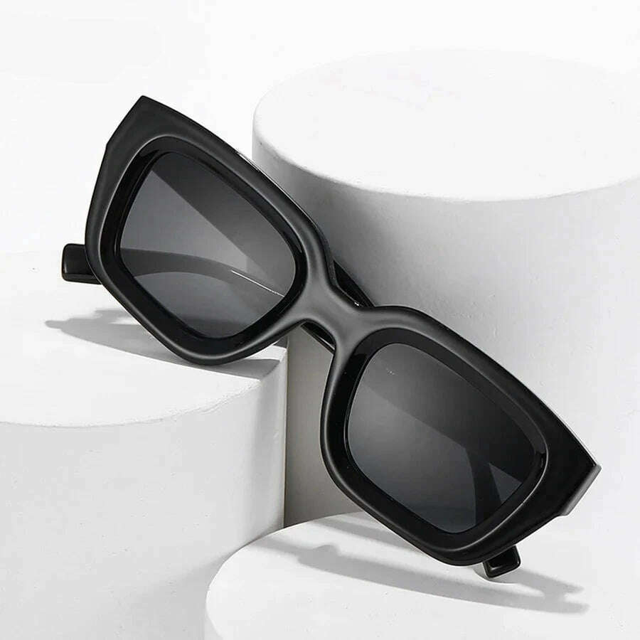 KIMLUD, New Fashion Green Square Sunglasses For Women Men Brand Quality Retro Sun Glasses Trending Shades UV400 Eyeglasses Wholesale, KIMLUD Womens Clothes