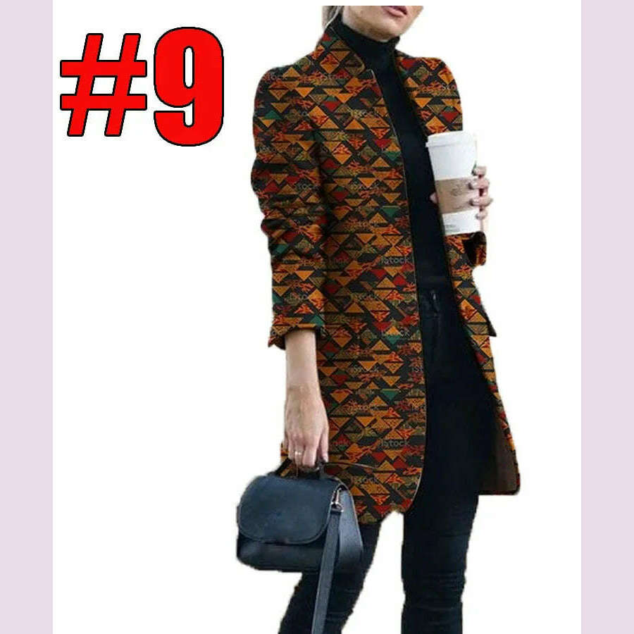 KIMLUD, New Fashion Women Casual All Match Coats Jackets Autumn Winter Solid Color Jacket Stand Up Collar Ladies Woolen Coat, Fuchsia / L, KIMLUD APPAREL - Womens Clothes