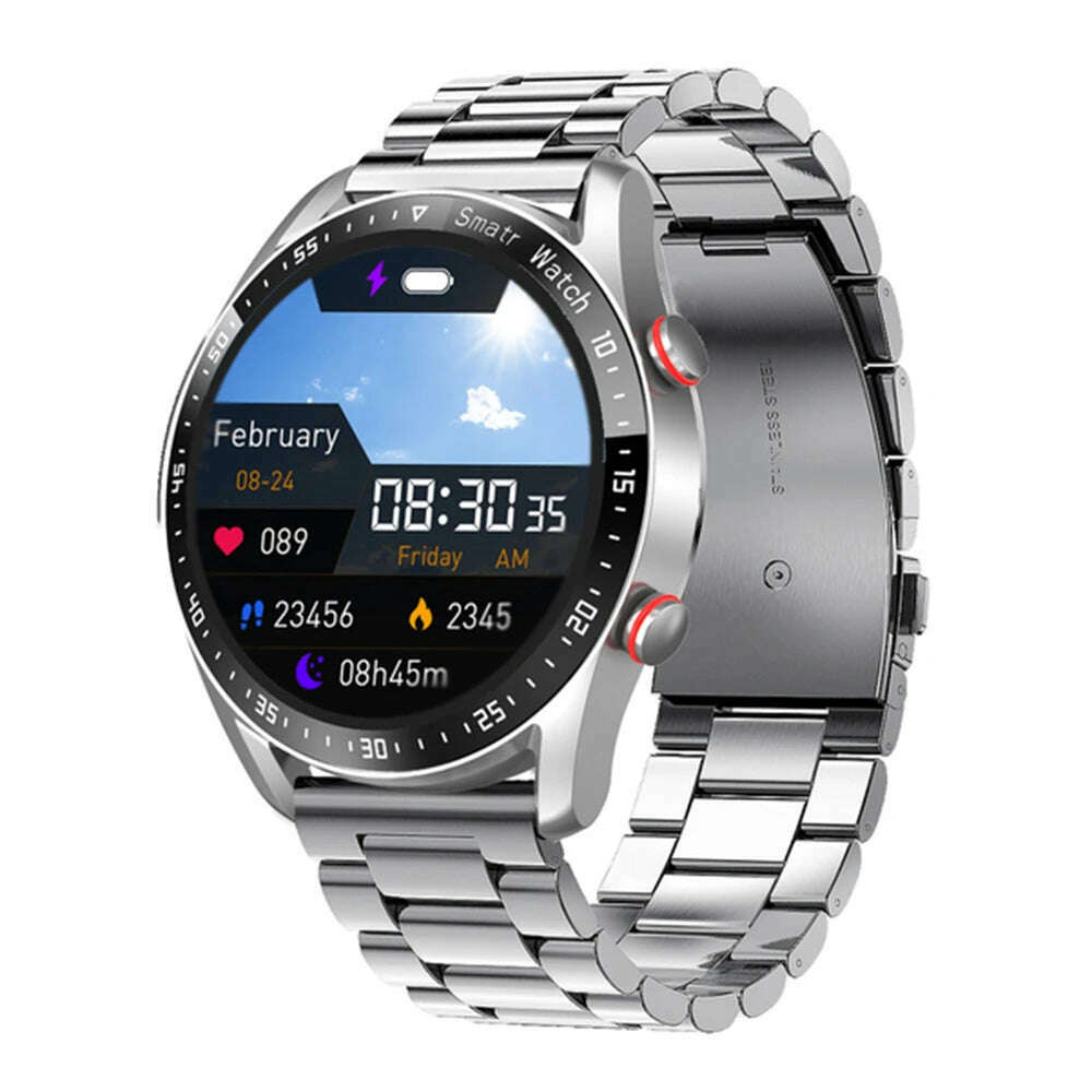 New HW20 Smart Watch Men ECG+PPG Smartwatch Waterproof Bluetooth Call Heart Rate Monitoring Message Reminder Sports Watch Men - KIMLUD