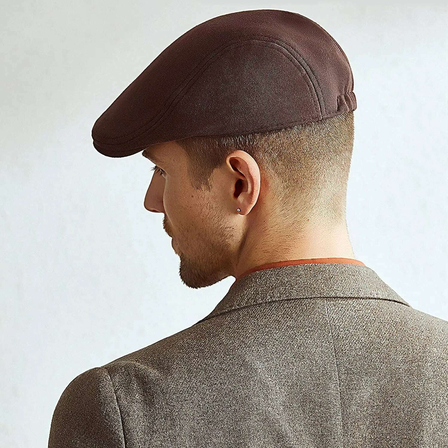 KIMLUD, New Men Berets Spring Autumn Winter British Style Newsboy Beret Hat Retro England Hats Male Hats Peaked Painter Caps for Dad, KIMLUD Womens Clothes