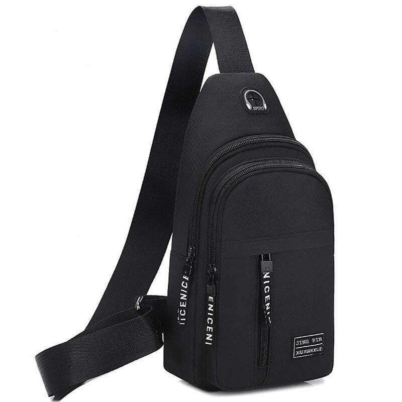 New Men Shoulder Bags Chest Bag Multifuncional Crossbody Bags Travel Sling Bag - KIMLUD