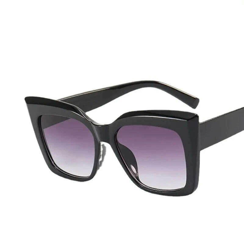 New Oversized Cat Eye Sunglasses 2022 Fashion Women Shades Trending Men Gradient Sun Glasses Shades UV400 Glasses Goggles - KIMLUD