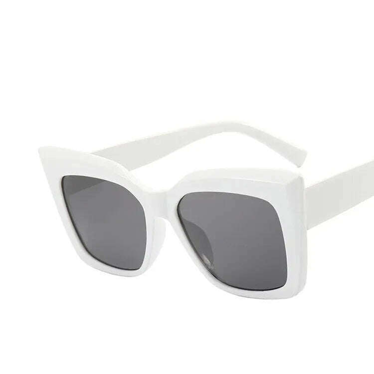 New Oversized Cat Eye Sunglasses 2022 Fashion Women Shades Trending Men Gradient Sun Glasses Shades UV400 Glasses Goggles - KIMLUD