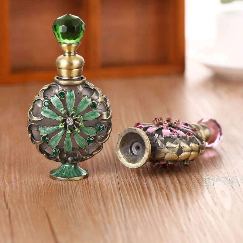 New perfume bottle with essential oils Arabian Middle Eastern style empty bottle - KIMLUD