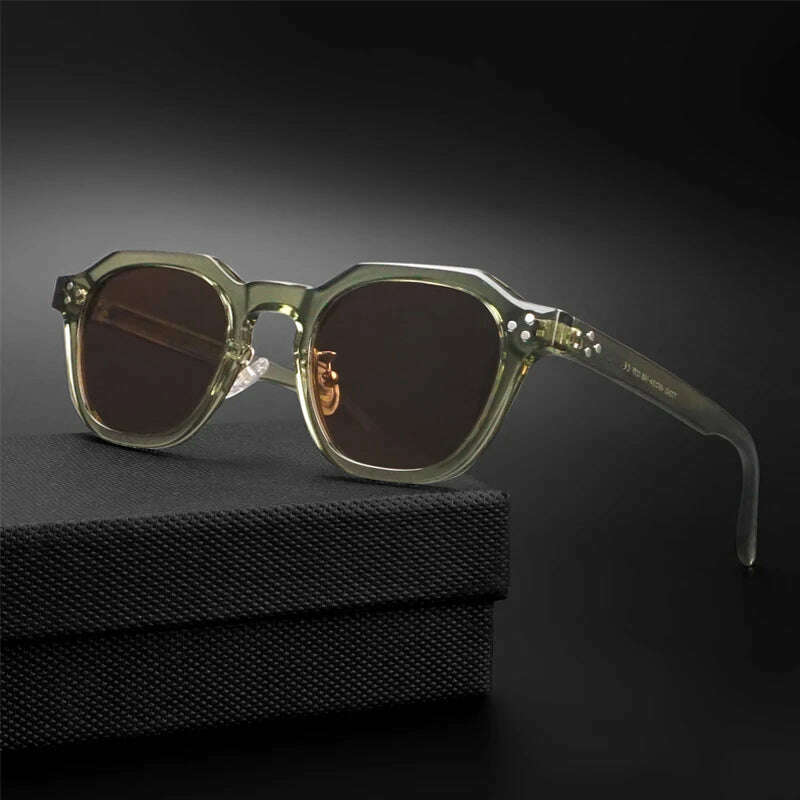 New Retro Polarized TR90 Frame Men's Sunglasses Fashion Polygon Women Sunglasses Male Outddor High Quality Travel UV400 Eyewear - KIMLUD