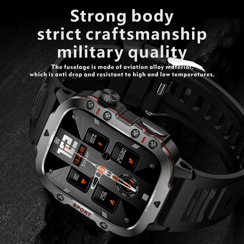 New Smart Watch For Men Women Bluetooth Call Heart Rate Sleep Monitoring 3ATM Waterproof Sport Smartwatch For Android IOS 2024 - KIMLUD