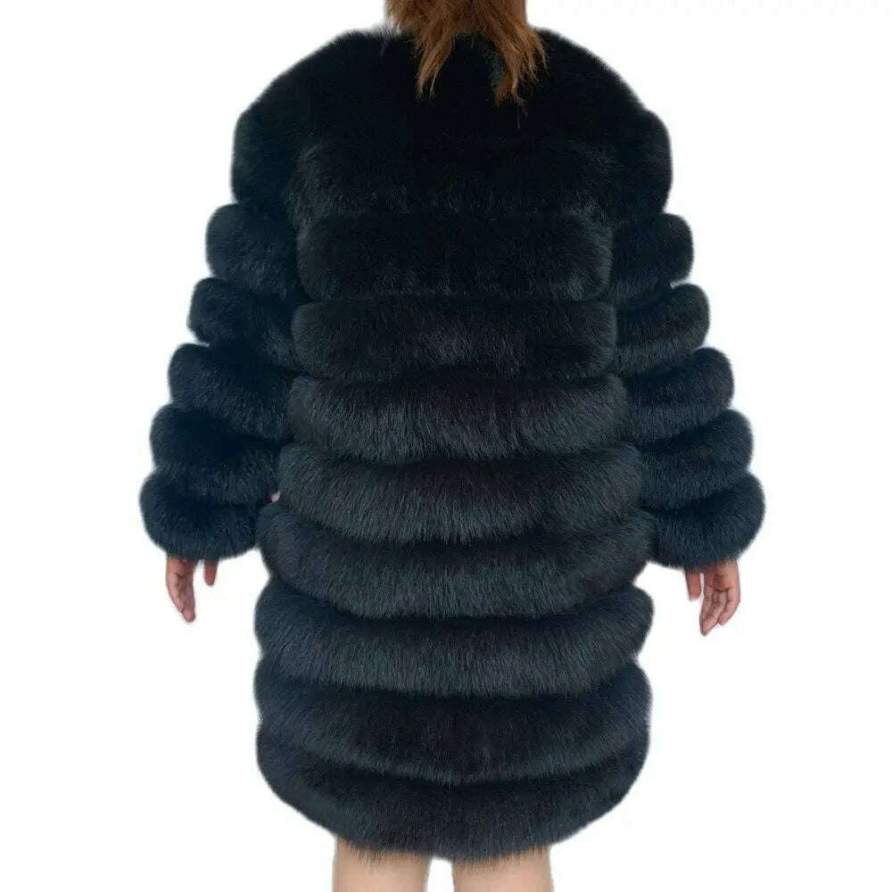 NEW style 4in1 real fur coats Women Natural Real Fur Jackets Vest Winter Outerwear Women fox fur coat high quality fur Clothes - KIMLUD