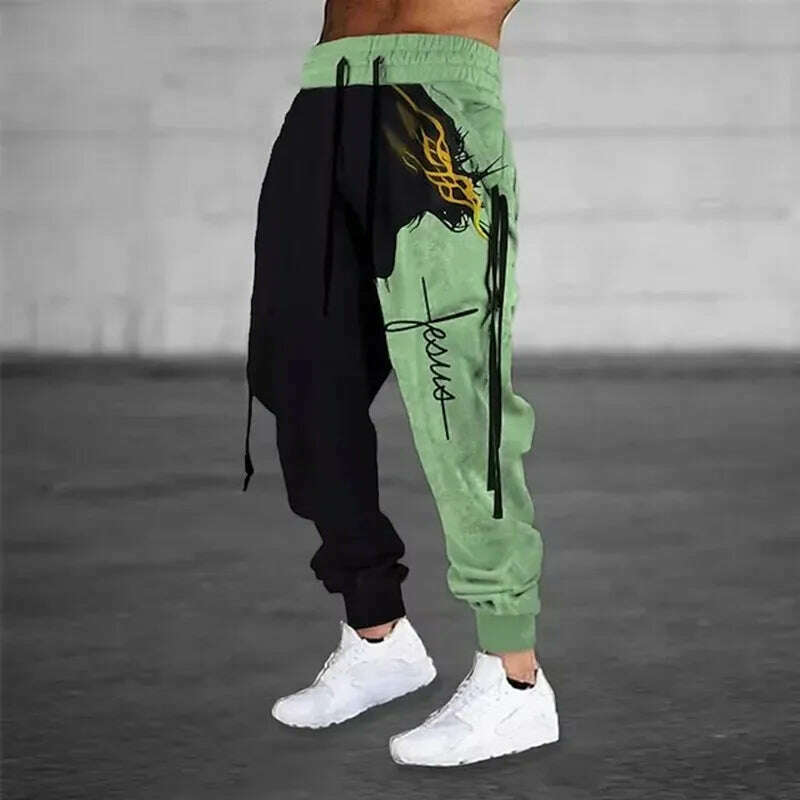 KIMLUD, New Wide Leg Men's Sweatpants 3D Print Y2k Pants Man Casual Golf Joggers Long Outdoor Hip Hop Male Loose Trousers Gym Tracksuit, M080101-YYX00204 / 3XL, KIMLUD APPAREL - Womens Clothes