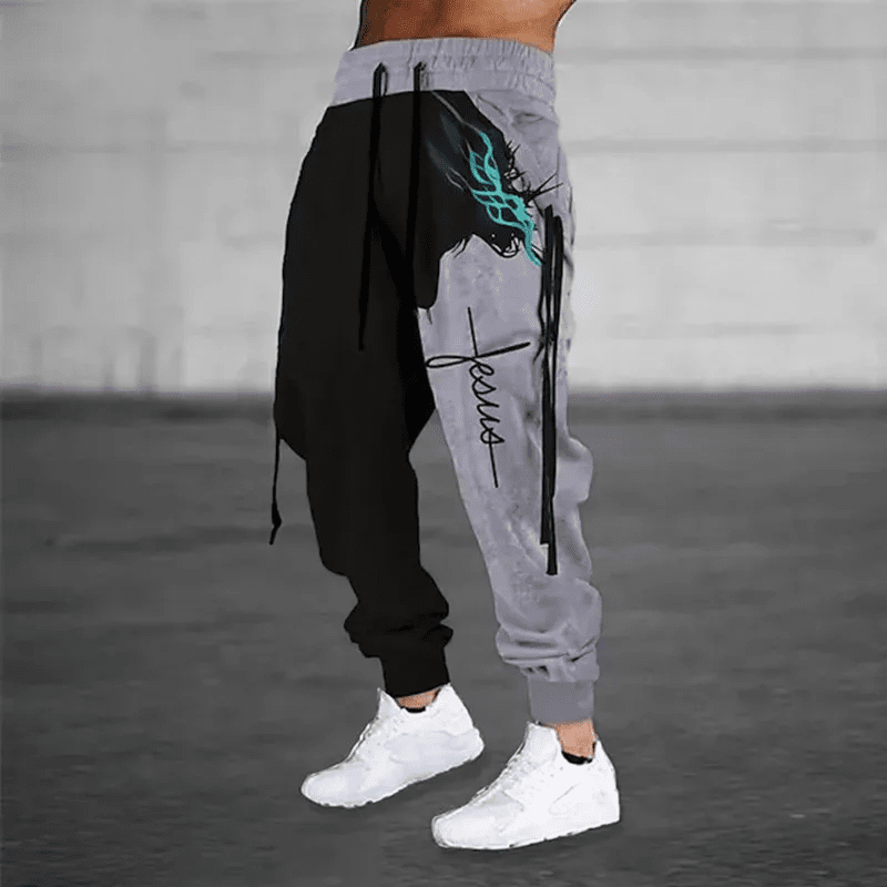 KIMLUD, New Wide Leg Men's Sweatpants 3D Print Y2k Pants Man Casual Golf Joggers Long Outdoor Hip Hop Male Loose Trousers Gym Tracksuit, KIMLUD Womens Clothes