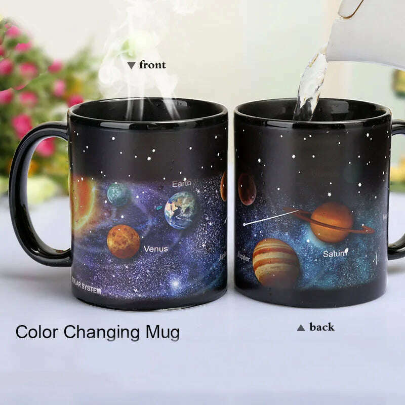 KIMLUD, Newest Style Ceramic Cups Changing Color Mug Milk Coffee Mugs Friends Gifts Student Breakfast Cup Star Solar System Mugs, KIMLUD Womens Clothes