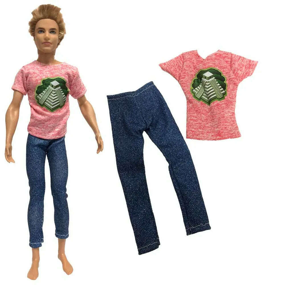 KIMLUD, NK Mix Prince Ken Doll Clothes Fashion Suit Cool Outfit For Barbie Boy KEN Doll Accessories Presents Baby  Gift  DIY Toys  JJ, Not Include Doll D, KIMLUD APPAREL - Womens Clothes