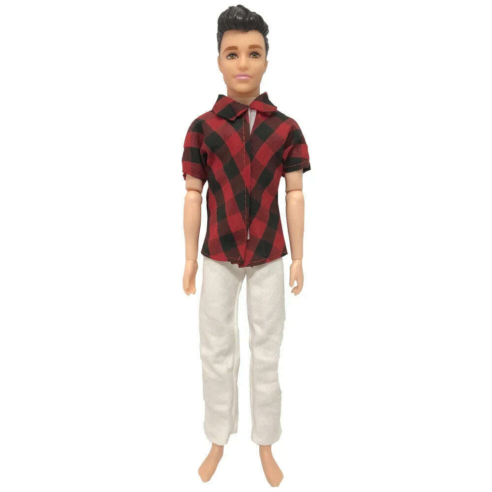 NK Mix Prince Ken Doll Clothes Fashion Suit Cool Outfit For Barbie Boy KEN Doll Accessories Presents Baby Gift DIY Toys JJ - KIMLUD