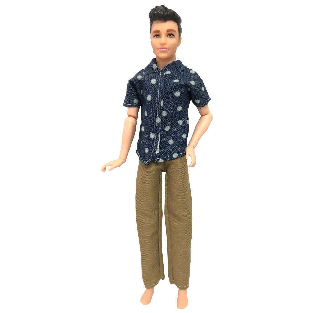 NK Mix Prince Ken Doll Clothes Fashion Suit Cool Outfit For Barbie Boy KEN Doll Accessories Presents Baby Gift DIY Toys JJ - KIMLUD