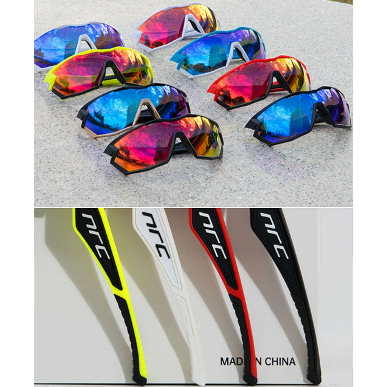 NRC Cycling Sunglasses Woman Bike Goggles Man 1 lens Cycling Glasses Outdoor UV400 Sports Bicycle Eyewear Sunglasses Eyepieces - KIMLUD