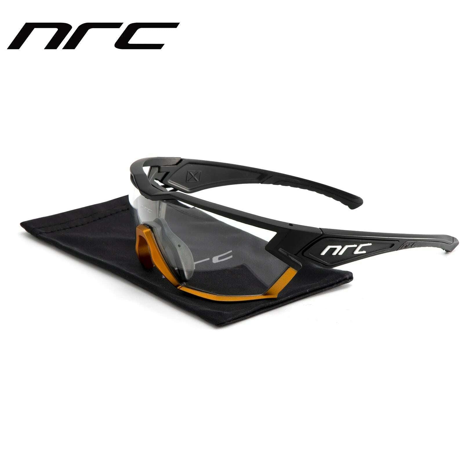 NRC Cycling Sunglasses Woman Bike Goggles Man 1 lens Cycling Glasses Outdoor UV400 Sports Bicycle Eyewear Sunglasses Eyepieces - KIMLUD