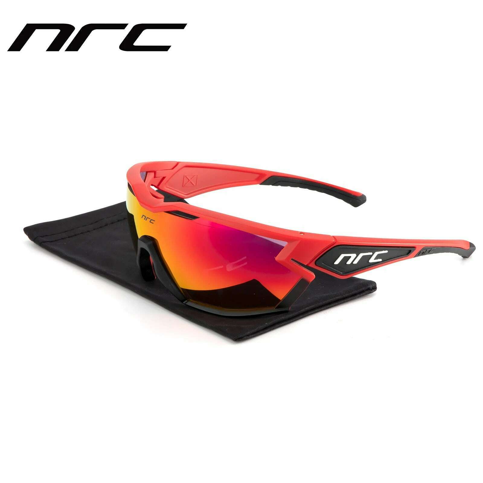 NRC Cycling Sunglasses Woman Bike Goggles Man 1 lens Cycling Glasses Outdoor UV400 Sports Bicycle Eyewear Sunglasses Eyepieces - KIMLUD