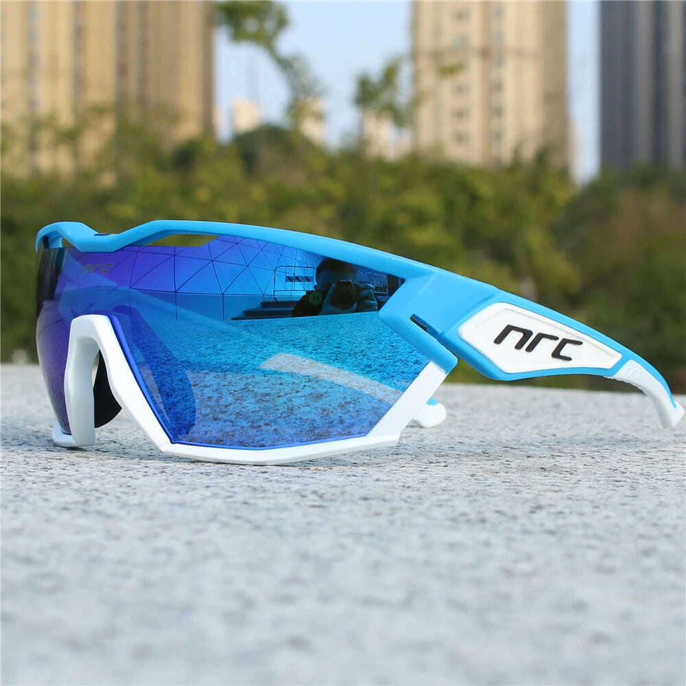 NRC X2 PRide 3lens Cycling Glasses Man Mountain Bike Bicycle Sport Sunglasses MTB Cycling Eyewear Woman - KIMLUD