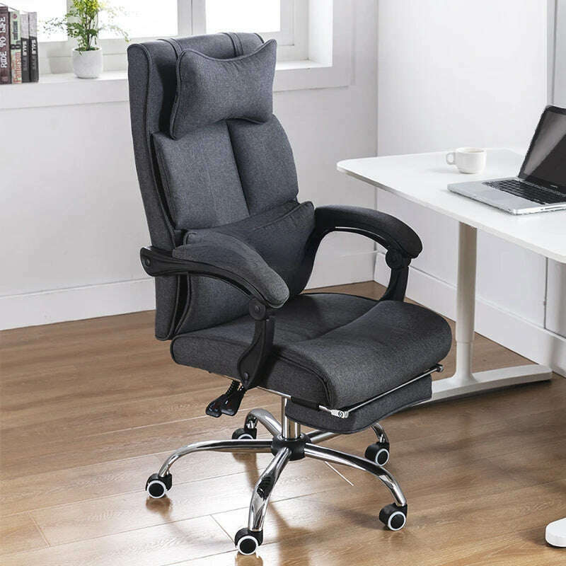 KIMLUD, Office Chair Comfortable Long-Sitting Recliner Sub-Staff Seat Ergonomic Lunch Break, KIMLUD Womens Clothes