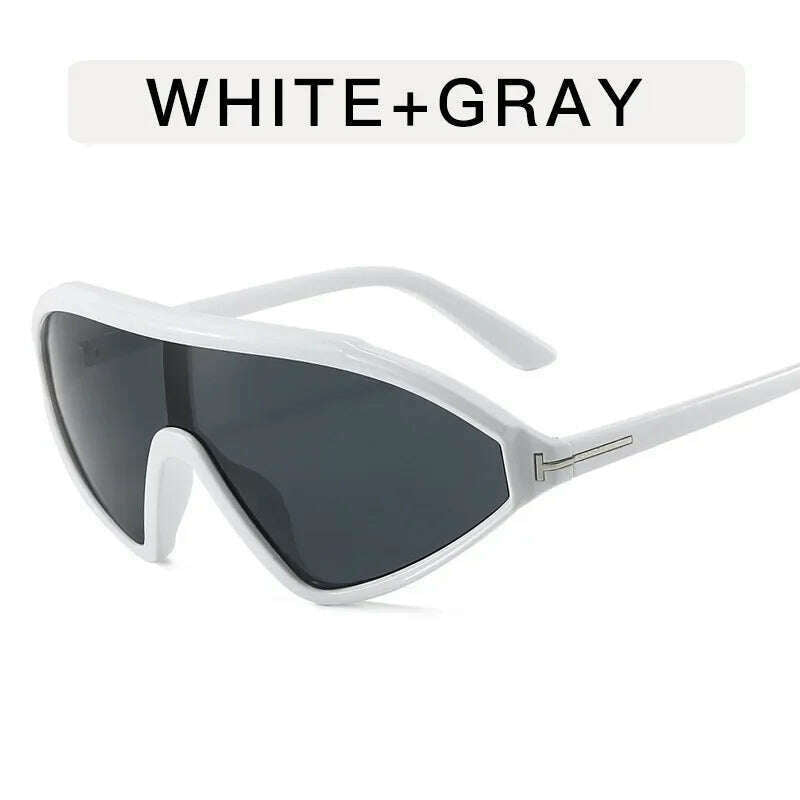 KIMLUD, ONEVAN Vintage Luxury Designer Sunglasses Men 2024 INS Triangle Glasses Men/Women Brand Sun Glasses Women Gafas De Sol Hombre, WhiteGray / free cloth, KIMLUD APPAREL - Womens Clothes