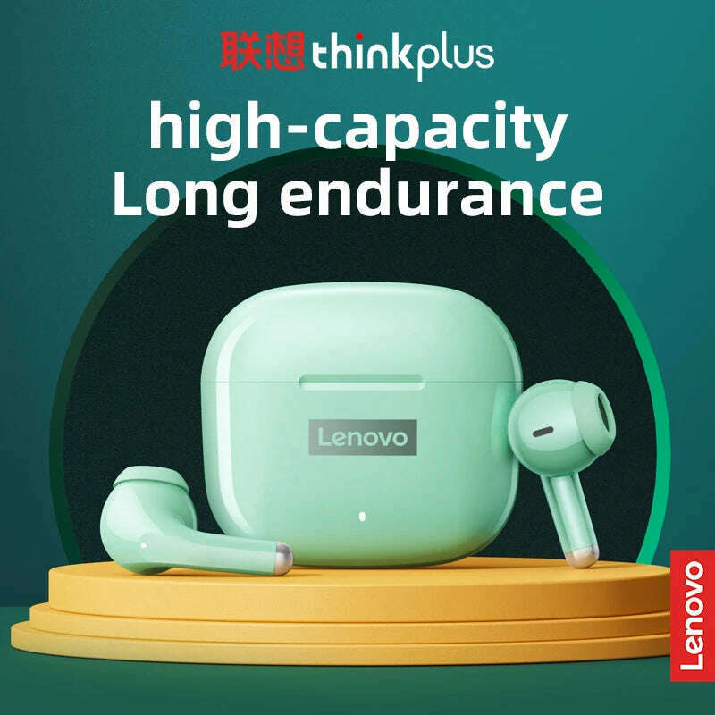 Original Lenovo LP40 Pro TWS Earphones Wireless Bluetooth 5.1 Sport Noise Reduction Headphones Touch Control 250mAH 2022 New - KIMLUD