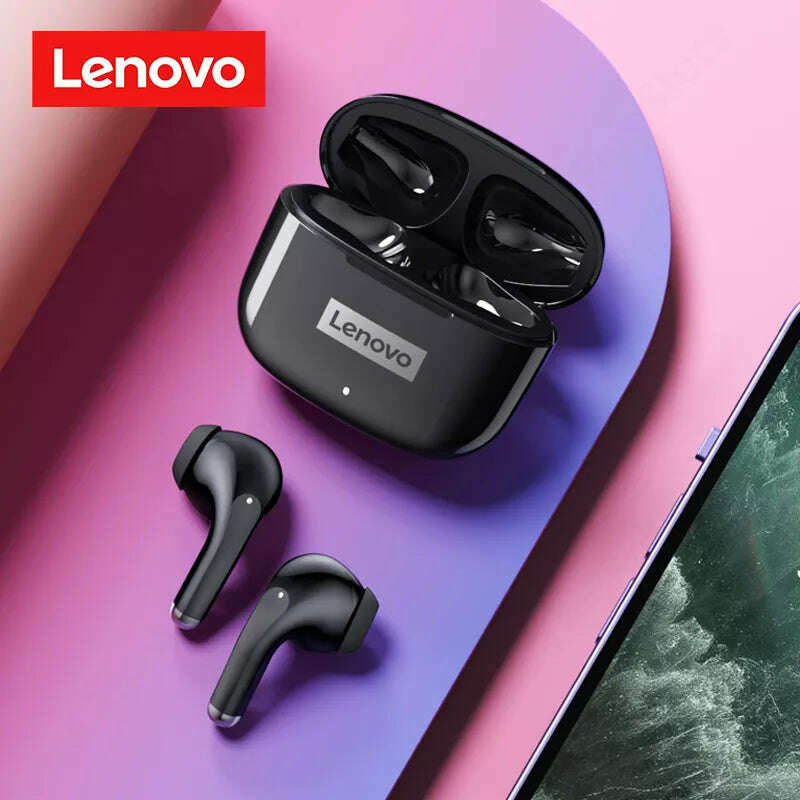 Original Lenovo LP40 Pro TWS Earphones Wireless Bluetooth 5.1 Sport Noise Reduction Headphones Touch Control 250mAH 2022 New - KIMLUD