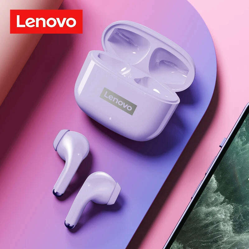 Original Lenovo LP40 Pro TWS Earphones Wireless Bluetooth 5.1 Sport Noise Reduction Headphones Touch Control 250mAH 2022 New - KIMLUD